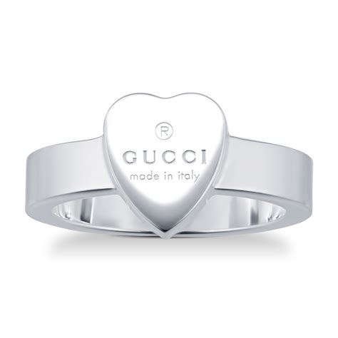 gucci ring heart|heart ring with gucci trademark.